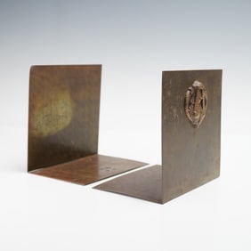 Pair of Bronze Brass Egyptian Bookends