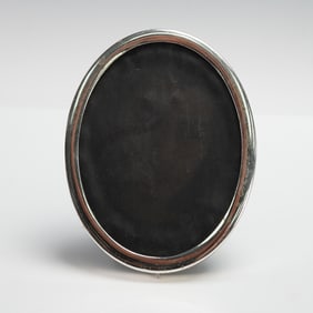 Miniature Sterling Oval Picture Frame