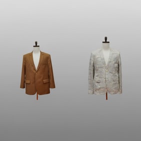 2pc Emporio Armani Wool Blazer & Zara Man Linen Blazer
