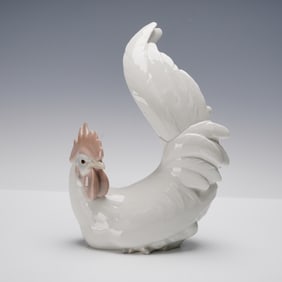 Lladro Porcelain Figurine, White Cockerel 01004588