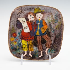 Ker Vitrex for Saks Fifth Avenue Wall Hanging Plate, Italy