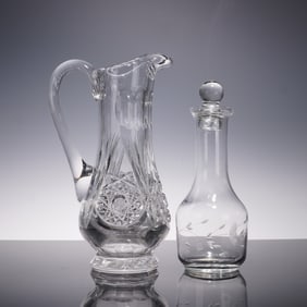 2pc Princess House Crystal Cruets