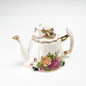 Royal Albert Teapot, Old Country Roses