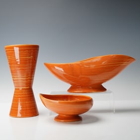 3pc McCoy Pottery Vase, Bowl, and Planter, Harmony Line