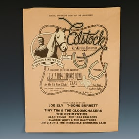 Edstock 1984 1st National Convention Poster Featuring Wilbur & Mister Ed