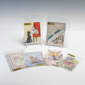 6pc Lilian Dege Original Greeting Card Illustrations