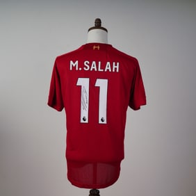 Mohamed Salah Signed Liverpool 2019-20 Home Shirt w/ COA