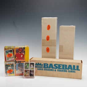 6pc Baseball Card Collection with Donruss, Fleer, and Assorted Sets
