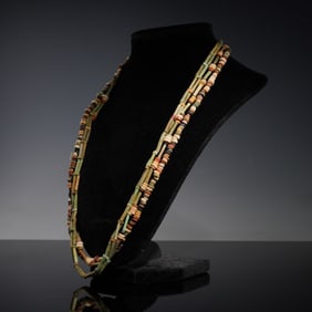 3pc Faience Bead Necklaces
