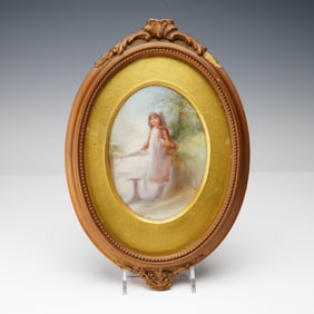 Doulton Burslem Artist-Painted Porcelain Portrait by George White