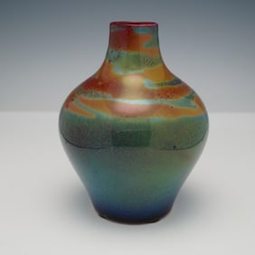 Royal Doulton Unusual Flambe Swirl Vase