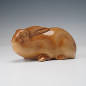 Royal Doulton Experimental Glaze Figurine, Hare Crouching
