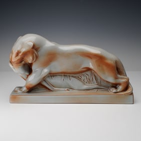 Wedgwood Pottery by John Skeaping Sculpture, Tiger and Buck