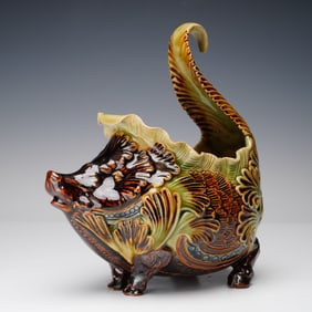 Doulton Lambeth Mark V. Marshall Borogrove Grotesque Stoneware Container