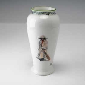 Royal Doulton The Cricketers The All Black Team Series Ware Vase, The Boss