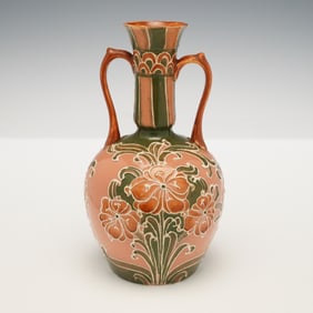 Moorcroft Pottery Macintyre Florian Ware Twin Handled Vase