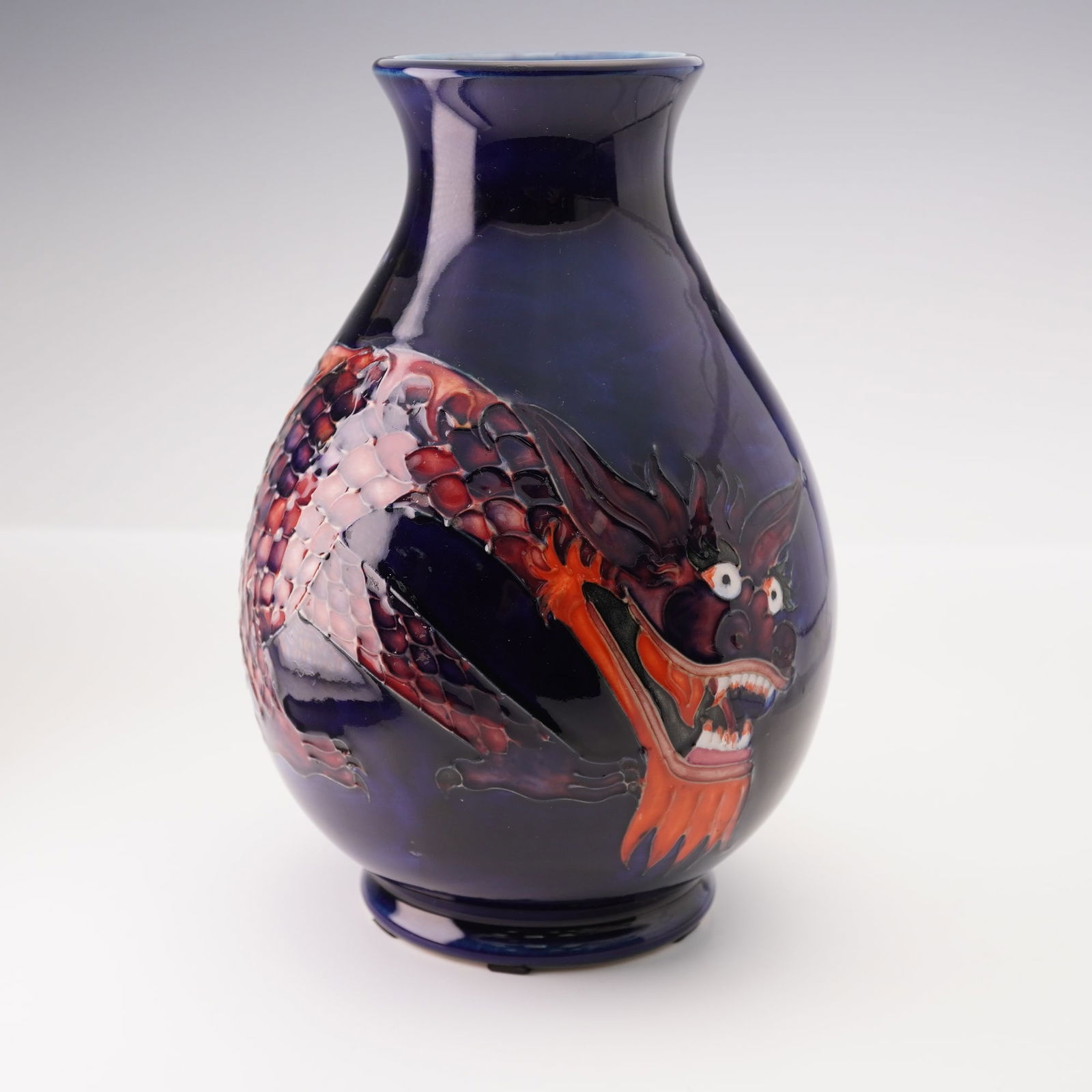 Moorcroft Pottery by William John Moorcroft Vase, Dragon (1 of 6)
