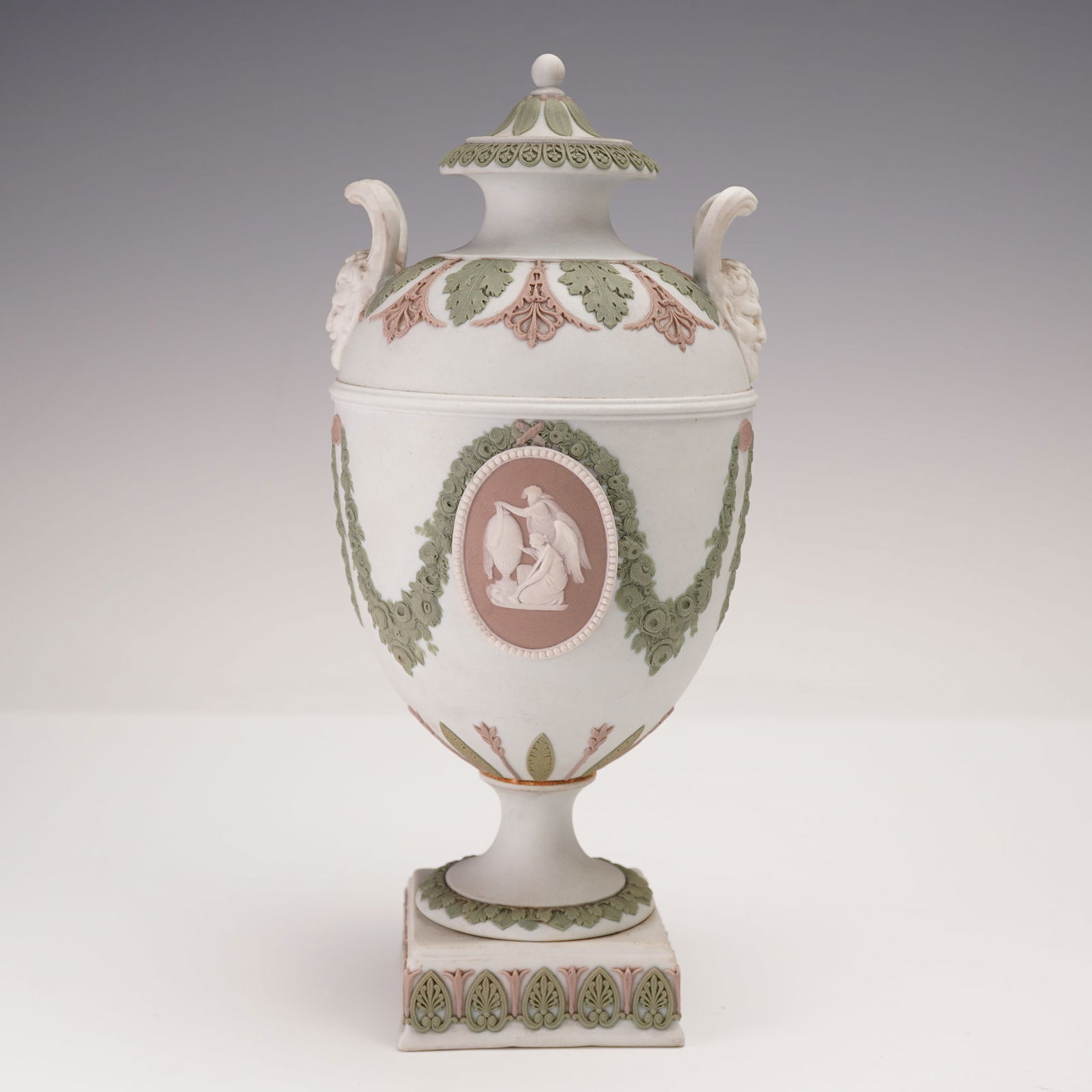Wedgwood Tri-Color Jasperware Covered Urn (1 of 8)