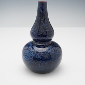 Royal Doulton Flambe Mottle Gourd Vase