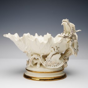 Doulton Burslem Porcelain Dragon Centerpiece Bowl