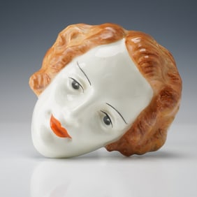Royal Doulton Wall Hanging Sculpture, Lady with Short Wavy Hair HN1671