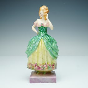 Leslie Johnson Studio Production Figurine, Lady in Green Dress