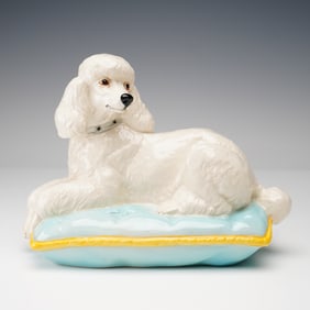 Royal Doulton Prototype Colorway Figurine, Poodle on Cushion