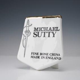 Michael Sutty Bone China Table Display Sign Plaque