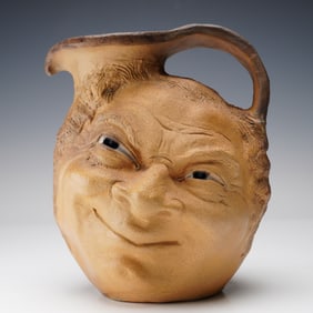 Martin Brothers Stoneware Double-Sided Face Jug