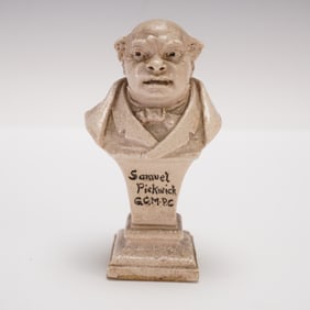 Martin Brothers Potters Stoneware Chess Piece, Samuel Pickwick