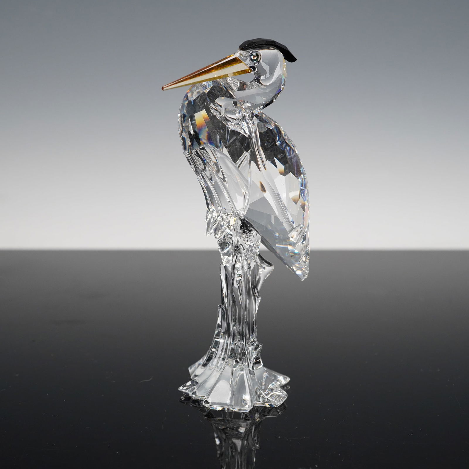 Swarovski Crystal Figurine, Silver Heron (1 of 5)