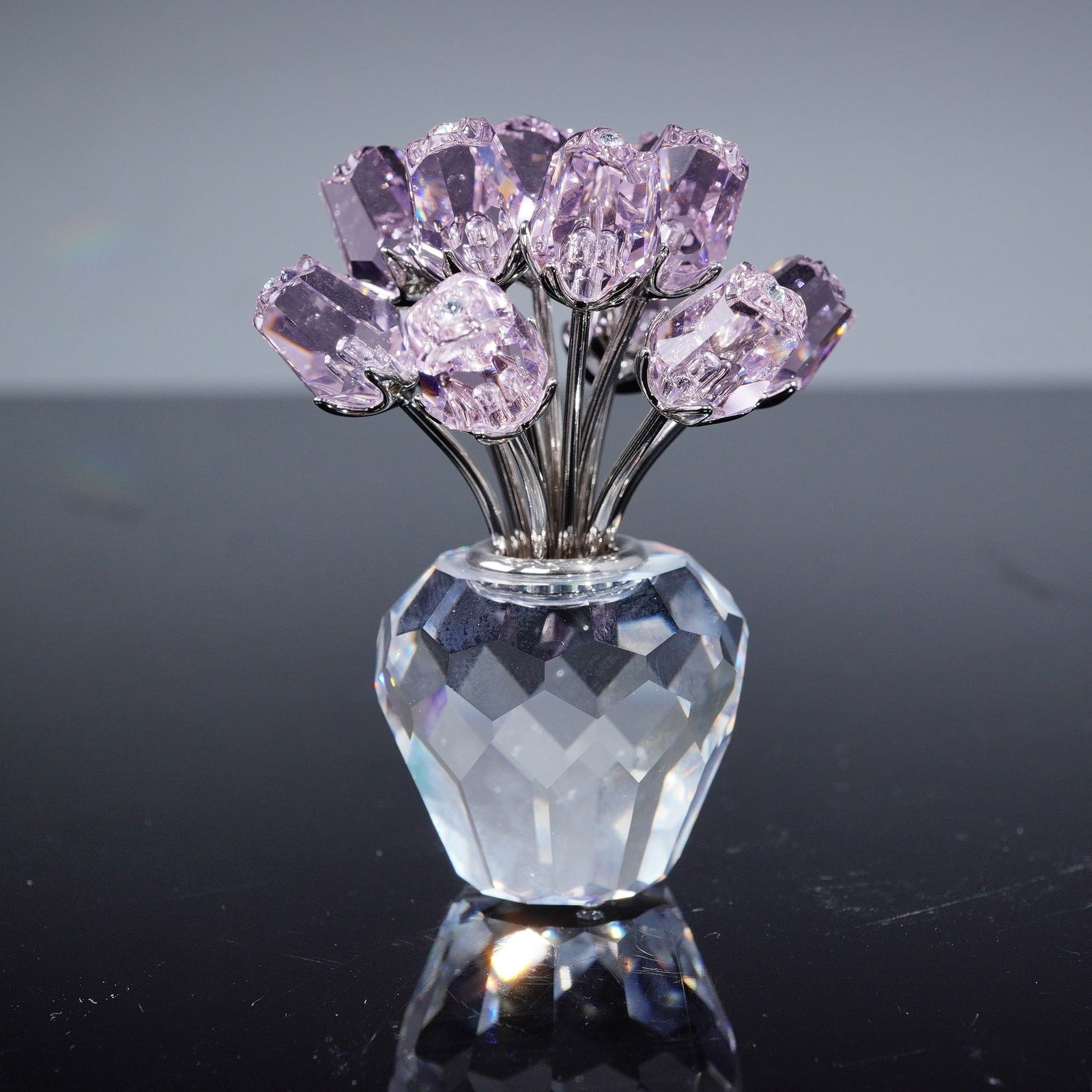 Swarovski A Dozen Pink Crystal Roses Figurine, The Secret Garden Collection (1 of 4)