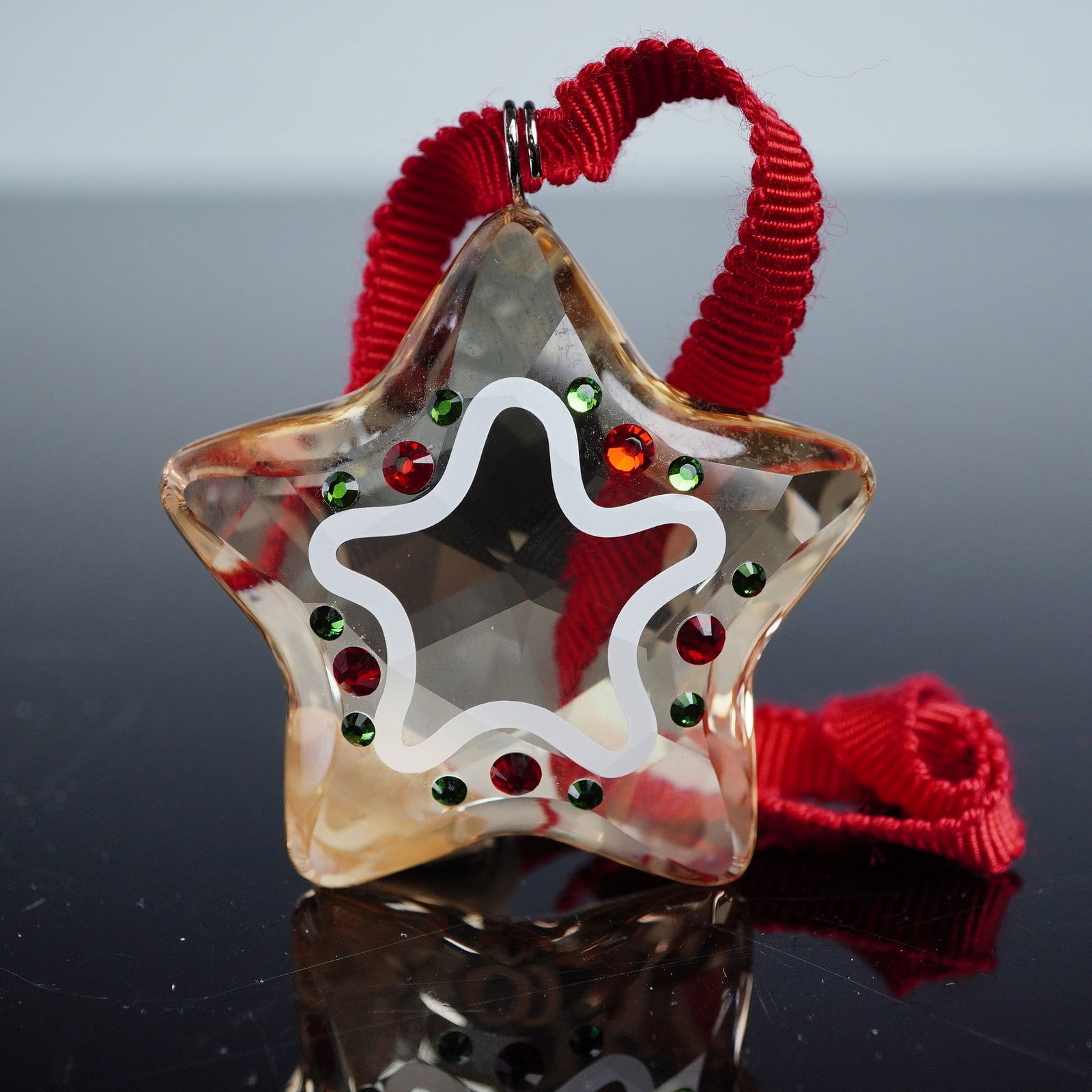 Swarovski Christmas Ornament, Holiday Cheers Gingerbread Star (1 of 5)