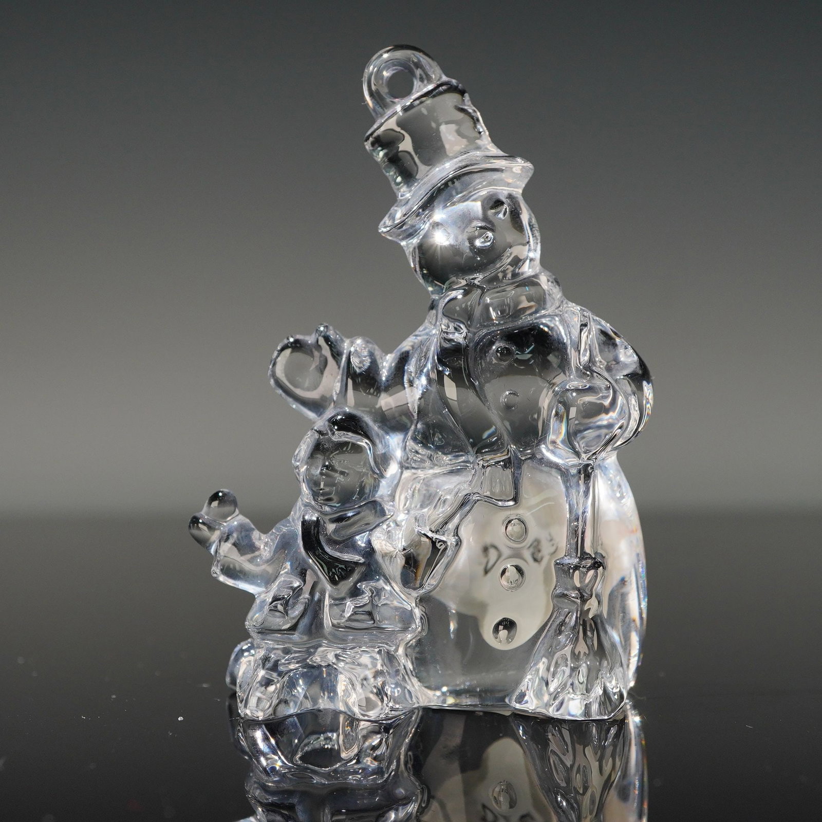 Waterford Crystal Christmas Ornament, Snowman and Child (1 of 4)