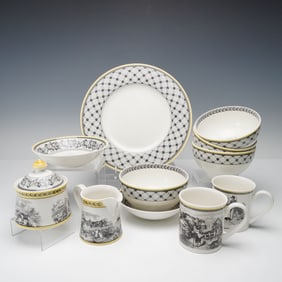 11pc Villeroy & Boch Mixed Dinnerware- Audun Ferme, Chasse & Promenade