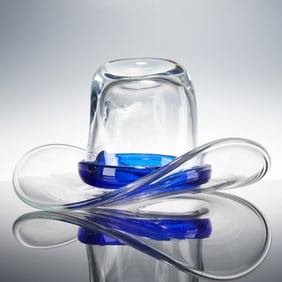 Blenko Glass Cowboy Hat Ice Bucket