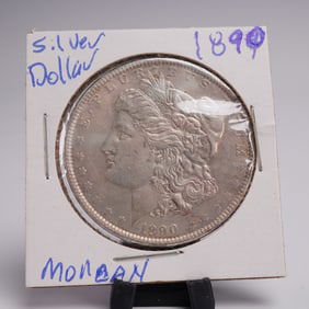 1890 Morgan Dollar Silver One Dollar Coin