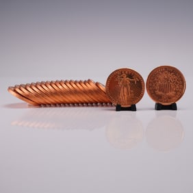 20pc 2011 U.S.A. Liberty 1 oz. Copper Coins