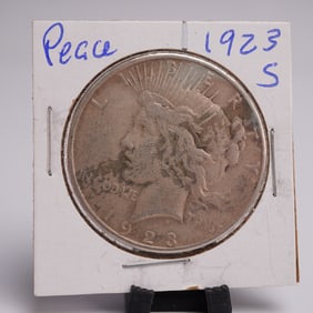 1923-S Peace Dollar Silver One Dollar Coin