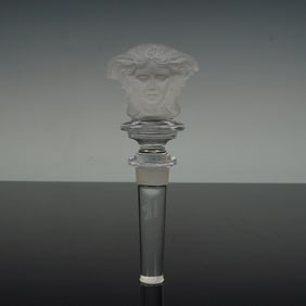 Rosenthal Versace Frosted Medusa Head Bottle Stopper