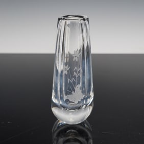 Orrefors Crystal Bud Vase