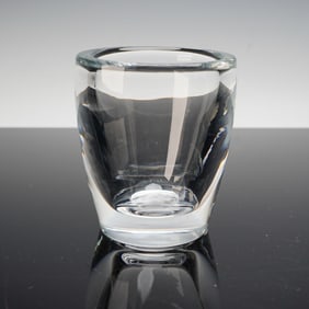 Steuben Crystal Short Vase