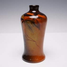 JB Owens Hand Painted Pottery Vase, Utopian