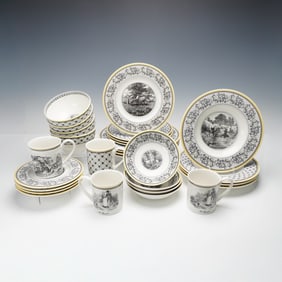 28pc Villeroy & Boch Audun Ferme Dinnerware Set, Service for 4