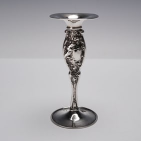 Ornate Sterling Silver Candlestick