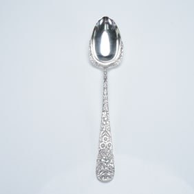 S. Kirk & Son Sterling Silver Serving Spoon, Repousse