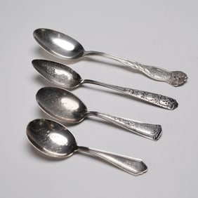 4pc American Sterling Silver Spoons