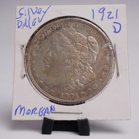 1921-D Morgan Dollar Silver One Dollar Coin