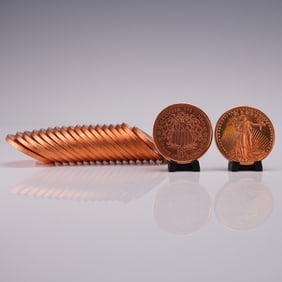 20pc 2011 U.S.A. Liberty 1 oz. Copper Coins