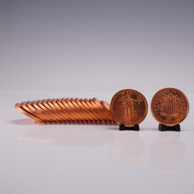 20pc 2011 U.S.A. Liberty 1 oz. Copper Coins